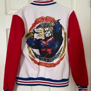 My Hero Academia All Might varsity jacket purchased from a vendor at a con years